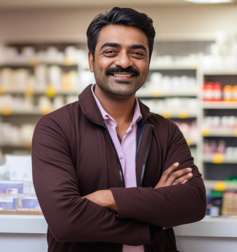 Chemist Photo in front of the shop